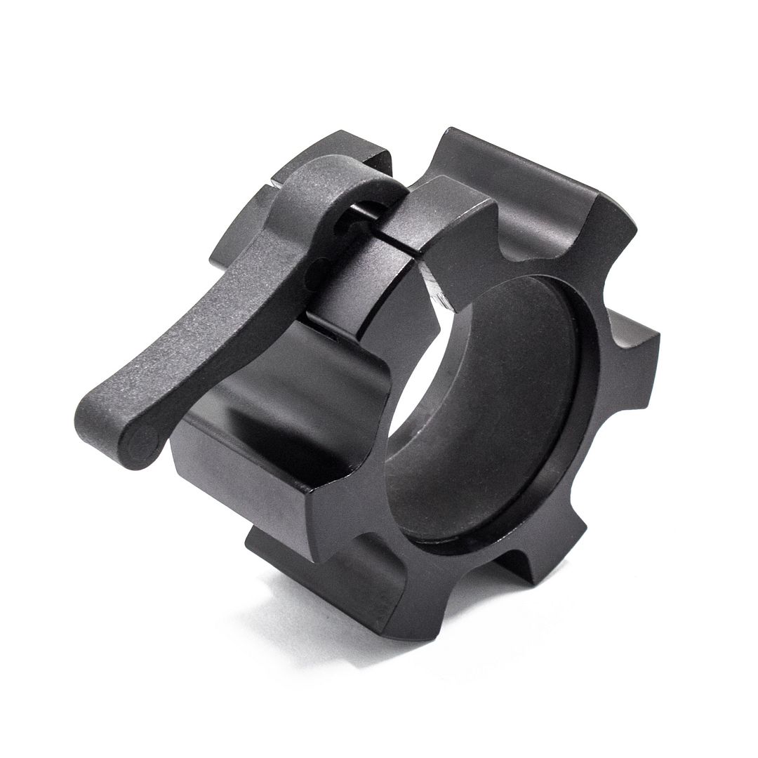 Pair 2" Olympic Aluminum Barbell Collar Weight Lifting Gym Lock Black