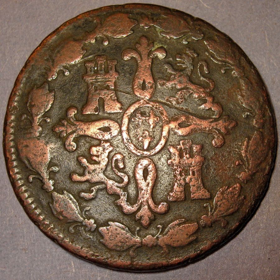 1778 Spanish Colonial 8 MARAVEDÍS Copper King Carlos III Large Coin eBay