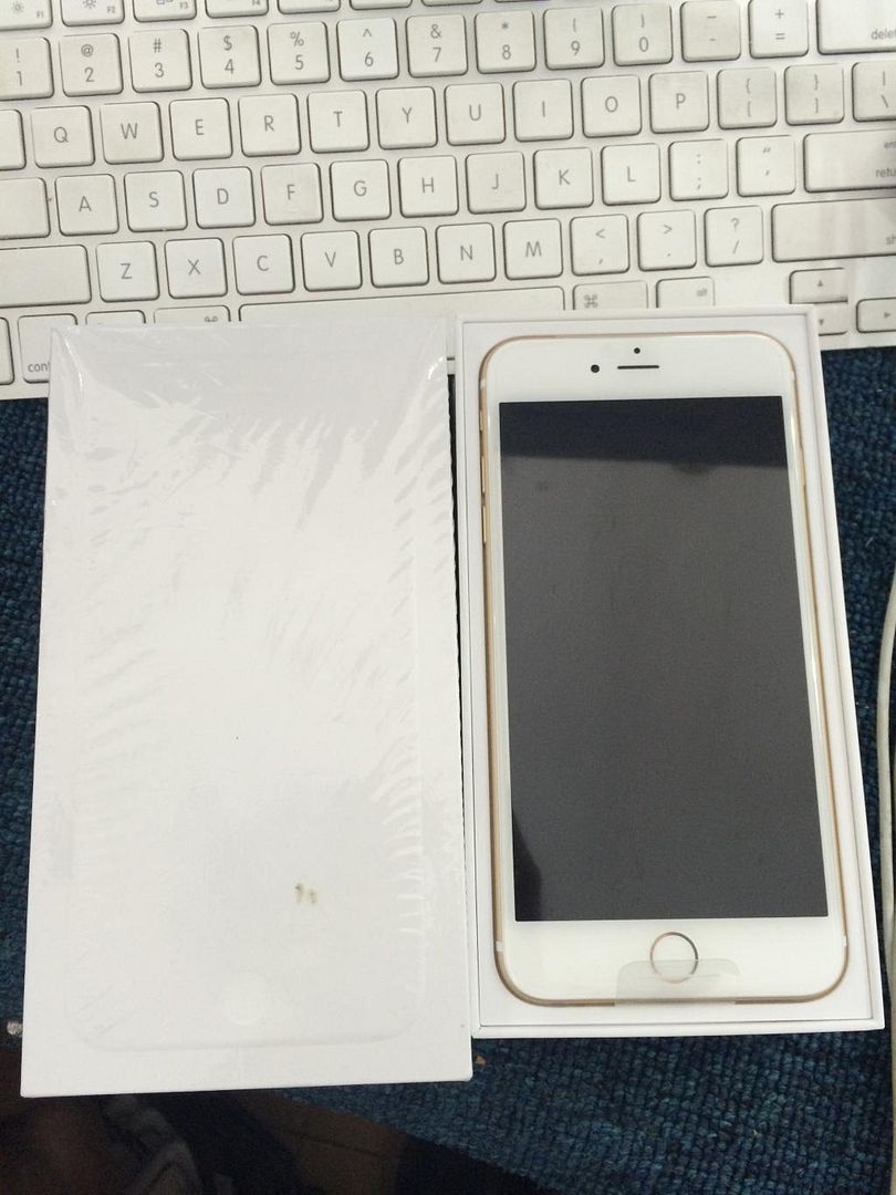 Iphone 6 Plus 64gb gold , mới 100% , fullbox nguyên seal máy , hàng QT LL Mỹ , 21tr