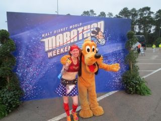 Me after finishing the Disney World Half Marathon