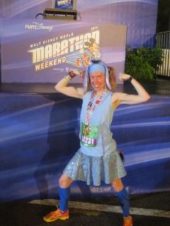 Me after finishing the Inaugural Disney World 10K