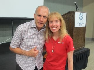 Bart Yasso and me at the Buffalo Marathon Expo - Buffalo, New York