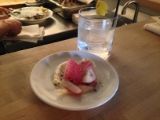 Rye's Radish with Whipped Butter and Black Salt, served with Dolin Blanc, Sugar, Meyer Lemon Bitters