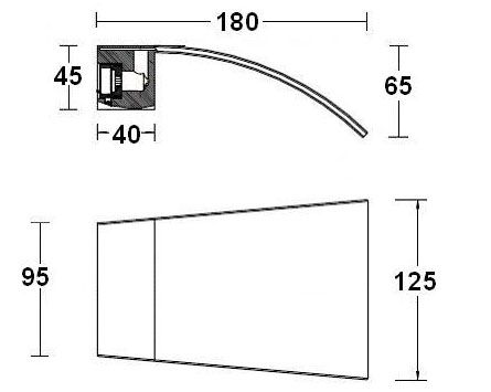 Grifo Cascada Lavabo Baño Instalacion Muro Pared Sin Llaves - $ 1,637