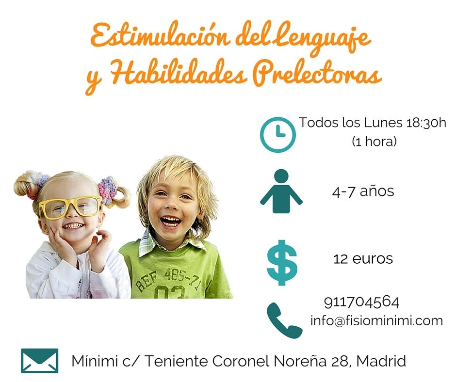 taller estimulación del lenguaje y lectura