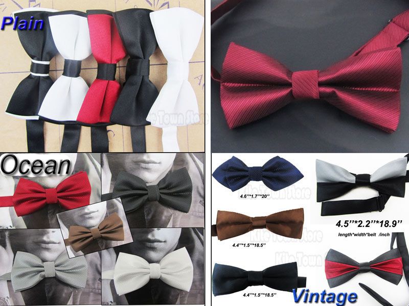 New Mens Fashion Unique Tuxedo Bowtie Wedding Party Bow Tie Necktie ...