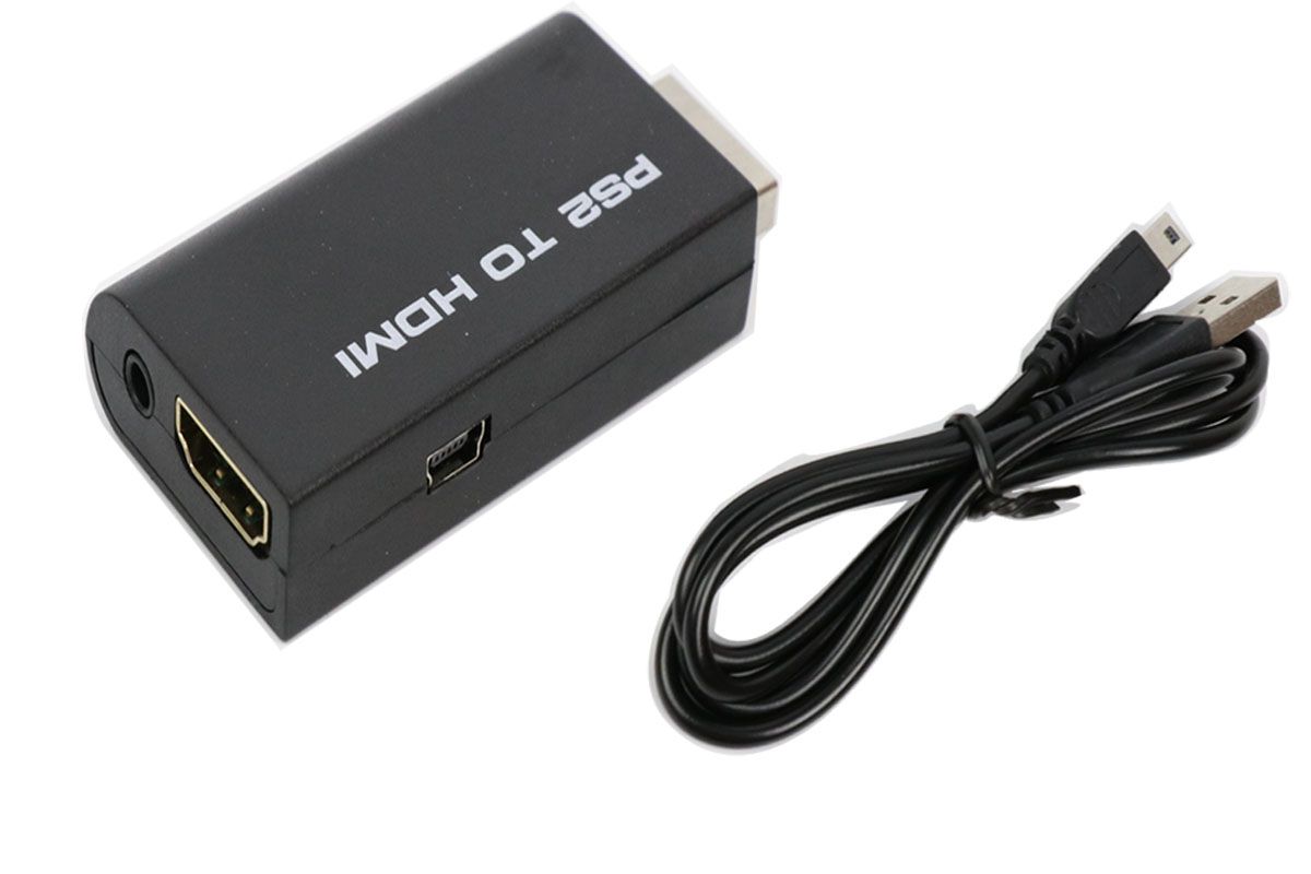 AU PS2 to HDMI Video Converter Composite AV to HDMI PlayStation 2 HD