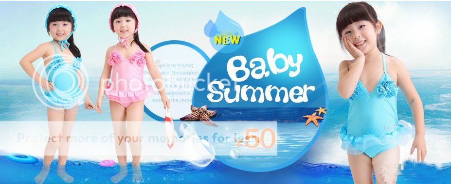 3pcs Kid Baby Girl Watermelon Ruffles Swimwear Swimsuit Bikini Tankini 5T