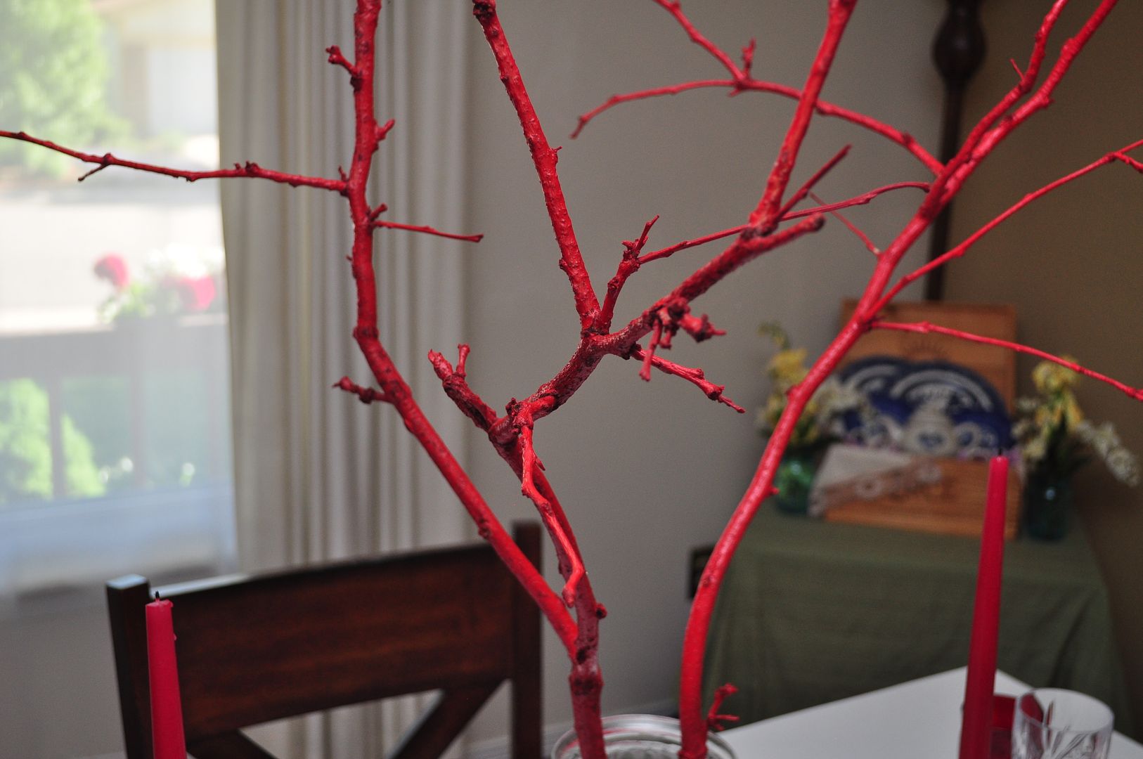 Kathe With An E~Red Branch Centerpiece