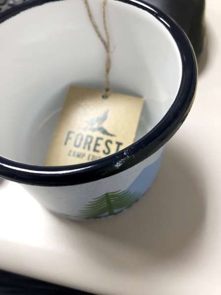 SUSS- Poland emalco Forest Series 珐琅 杯 (Wolf) - 瑕疵 瑕疵 Sale - Mugs - Enamel White