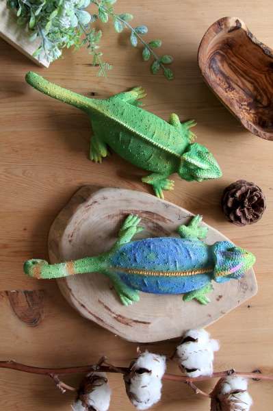 SUSS-Japanマグネット没入型動物シリーズかわいいカメレオンのモデルバンク(カラー) - スポット - その他 - レジン 多色